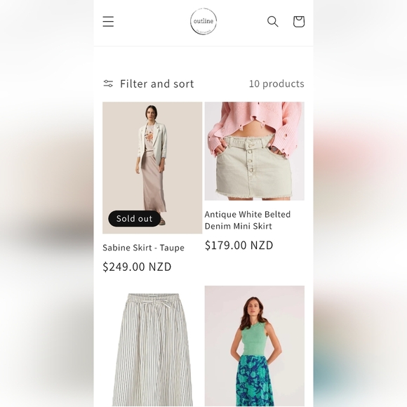 Outline Skort Floral Funky Psychedelic 60s Inspired Skirt With Shorts Size 6 - Picture 11 of 13